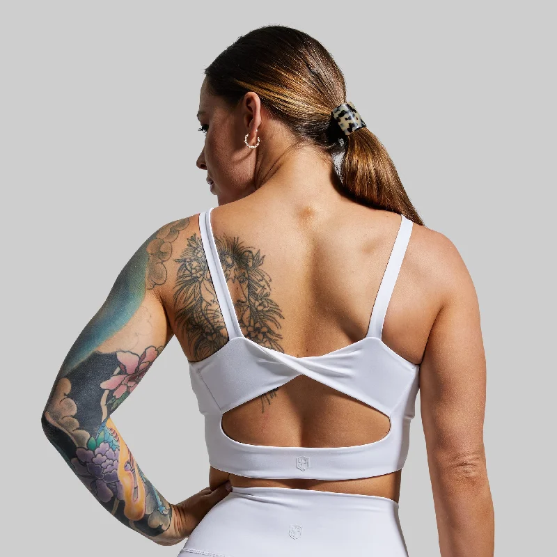 Super Bargain Your Go To Sports Bra (White)