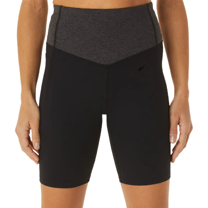 Great Deals Asics Flexform Colour Block Womens Running Bike Short Tights - Black