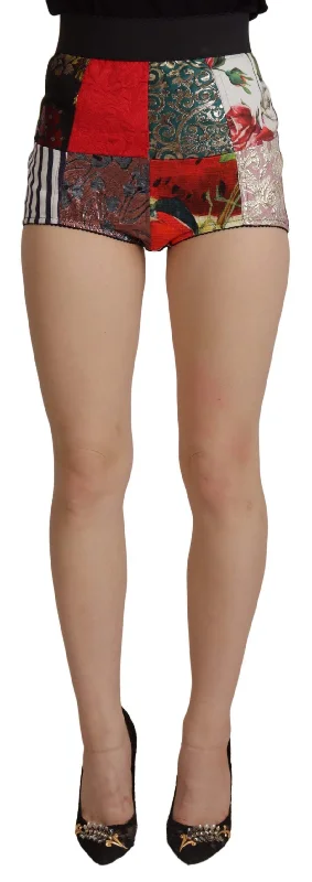 While Supplies Last Dolce & Gabbana  Patchwork High Waist Hot Women's Pants