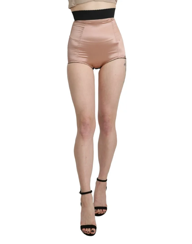 Act Now Dolce & Gabbana Silk High Waist Mini Hot Women's Pants