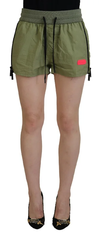 Quick Sale Dsqua²  Cotton Mid Waist Drawstring Tape Women's Shorts