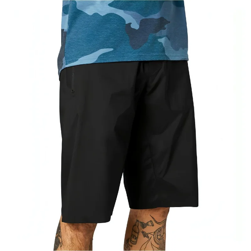 Members Only Fox Defend Pro Water Mens Baggy Cycling Shorts - Black