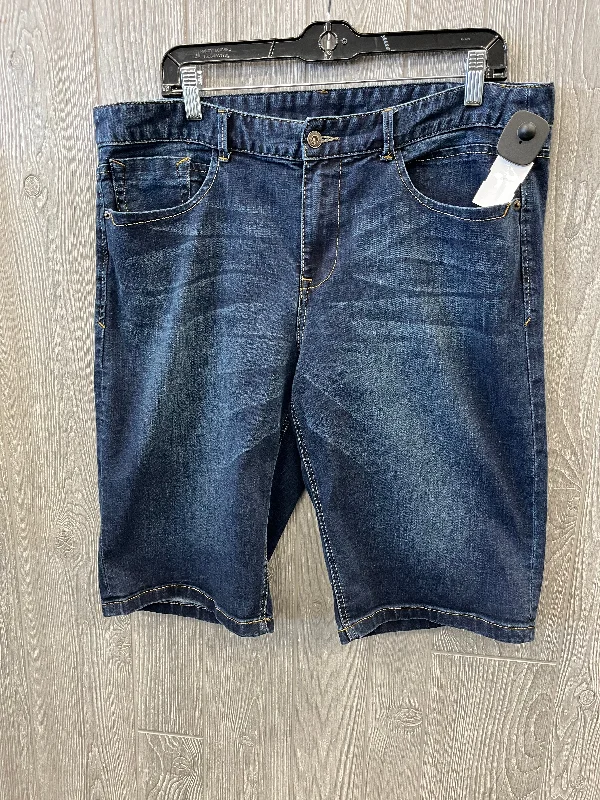 Epic Deals Shorts By Christopher And Banks In Blue Denim, Size: 16