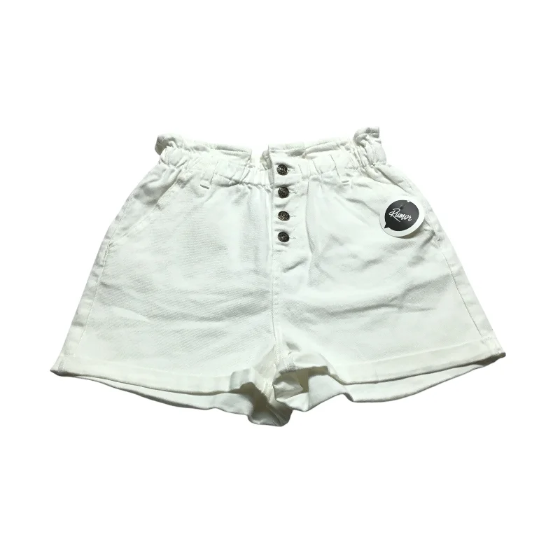 Shorts By Clothes Mentor In White Denim, Size: L