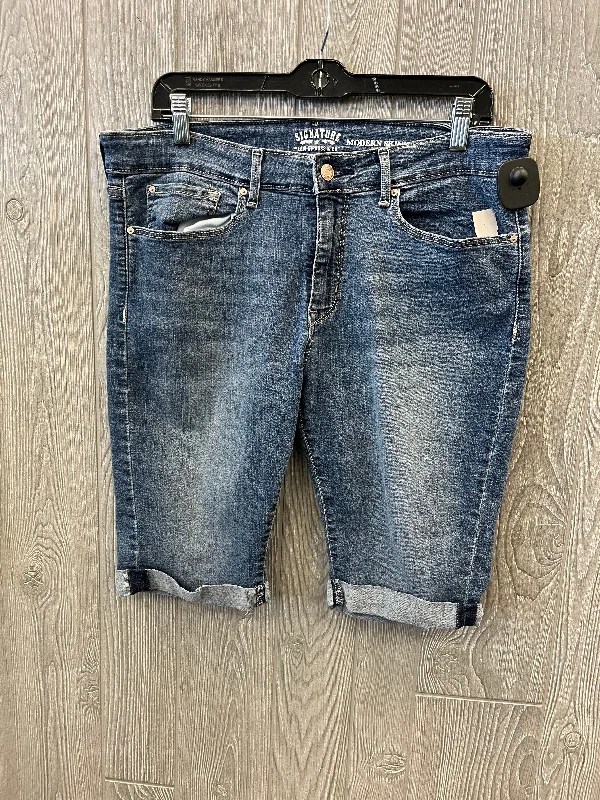 Today's Special Shorts By Levis Signature In Blue Denim, Size: 16