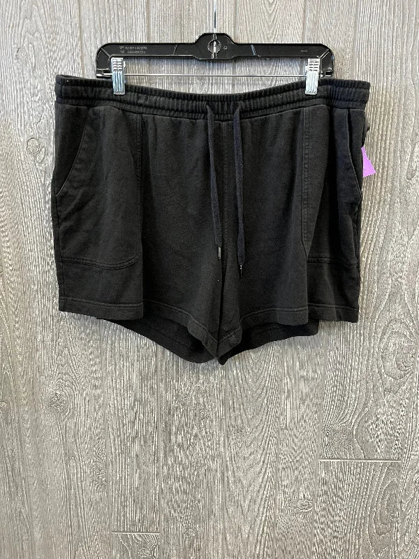 Now or Never Shorts By Terra & Sky In Black, Size: 16