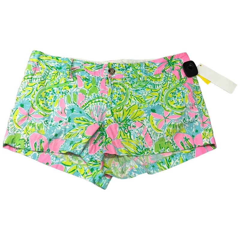 Super Bargain Shorts Designer By Lilly Pulitzer In Green, Size: 14