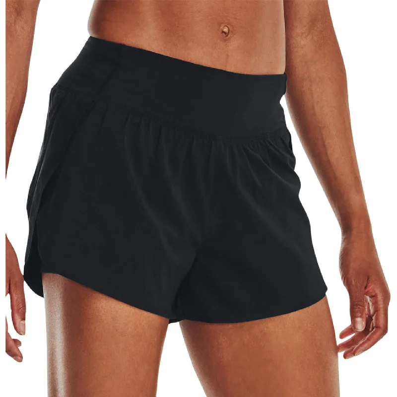 Year-End Sale Under Armour Flex Woven 2 In 1 Womens Training Shorts - Black
