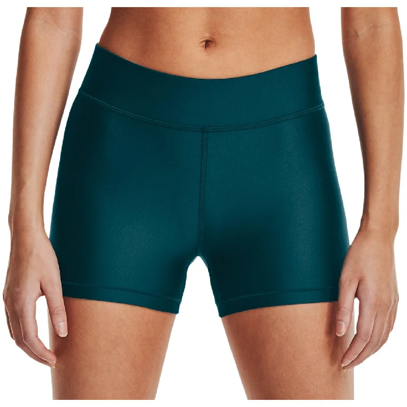 Deep Discounts Under Armour HeatGear Mid Rise Womens Short Running Tights - Green