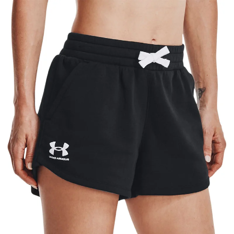 Savings Galore Under Armour Rival Womens Fleece Shorts - Black
