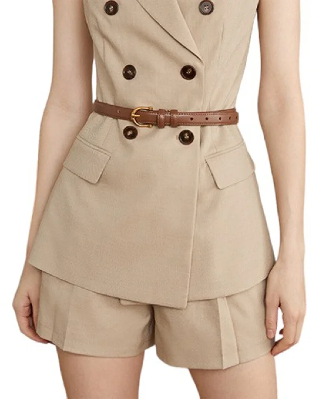 Act Fast VERA DOLINI Wool-Blend Short