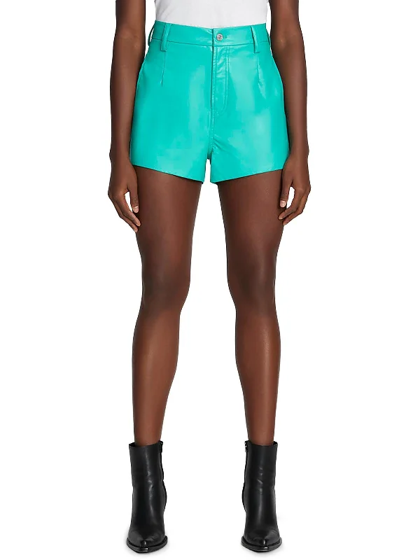 Unmissable Offer Womens Faux Leather Casual Shorts