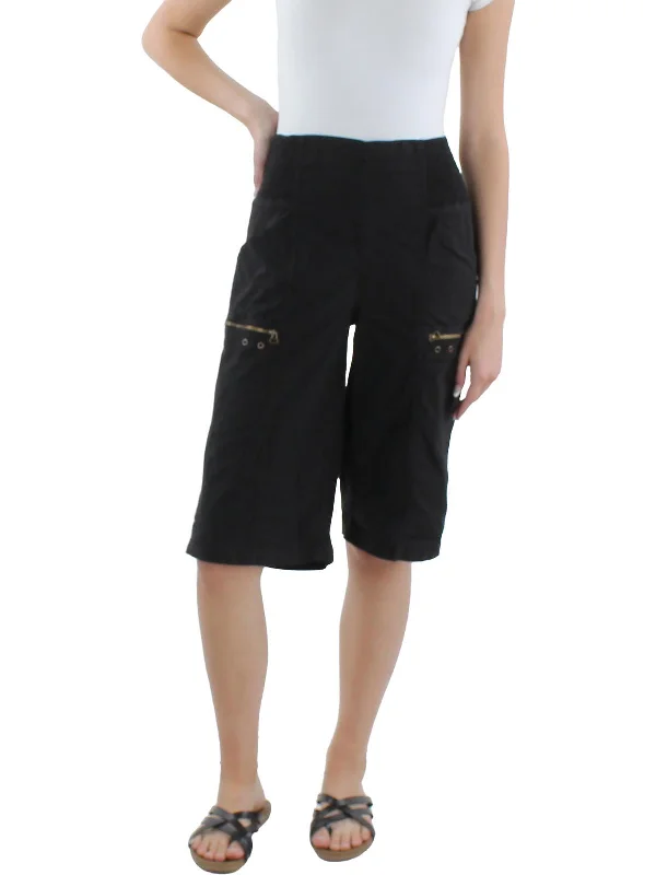 Extra Discounts Womens Pocket Casual Shorts