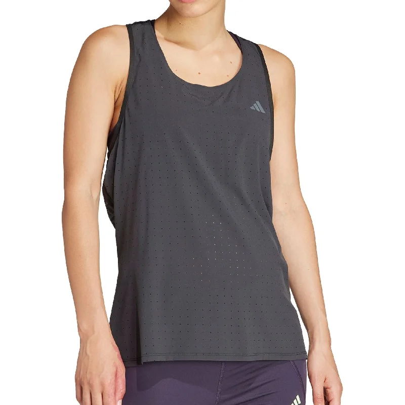 Best Bargains adidas Adizero Womens Running Vest Tank Top - Black