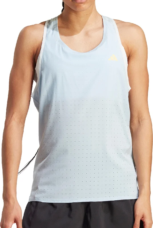 Clearance Event adidas Adizero Womens Running Vest Tank Top - Blue