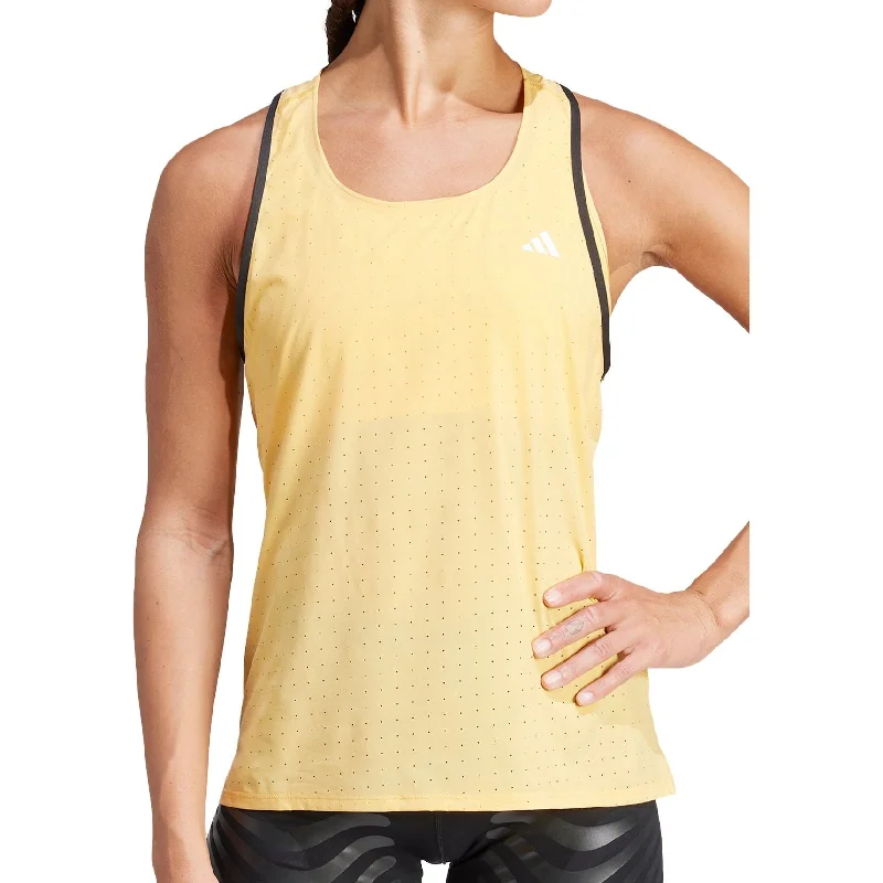 Limited Edition adidas Adizero Womens Running Vest Tank Top - Yellow
