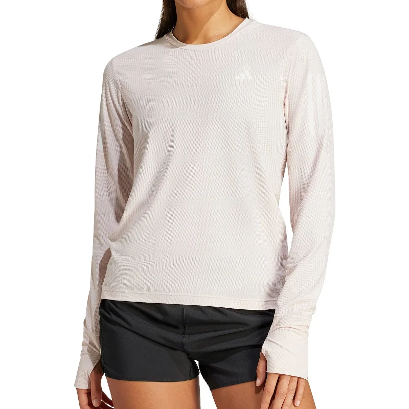 Limited Time adidas Own The Run Long Sleeve Womens Running Top - Pink