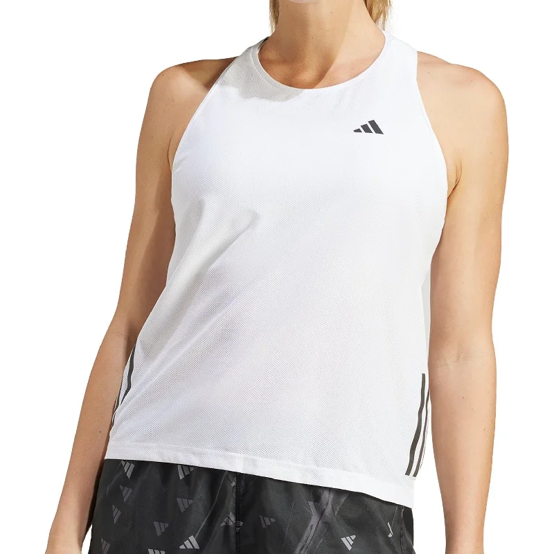 Price Smash adidas Own The Run Womens Running Vest Tank Top - White