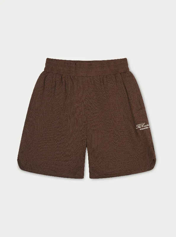 AIRTEX PANELLED SHORTS - MOCHA