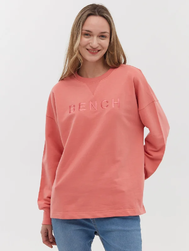 TIME-Limited Offer Aisha Chest Logo Crewneck