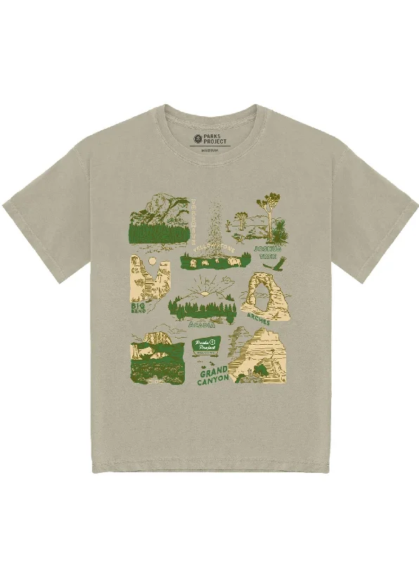 National Park Welcome Tee - Khaki