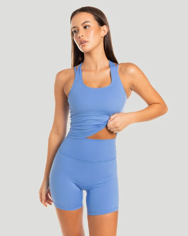 Aura Racer Tank - Powder Blue