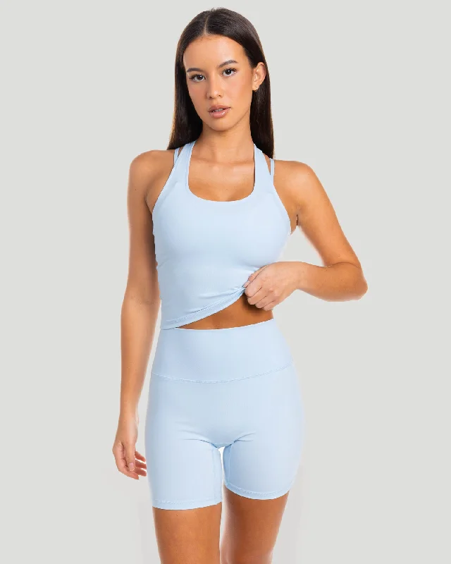 Aura Racer Tank - Sky Blue