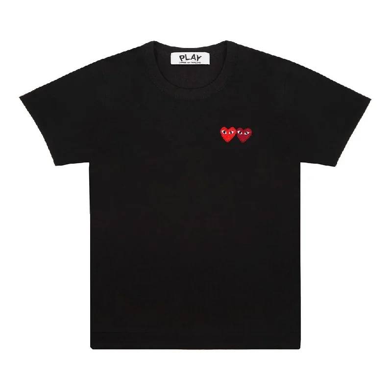 Black Double Mini Hearts T-Shirt