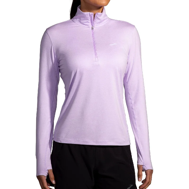 New Markdowns Brooks Dash 2.0 Half Zip Long Sleeve Womens Running Top - Purple