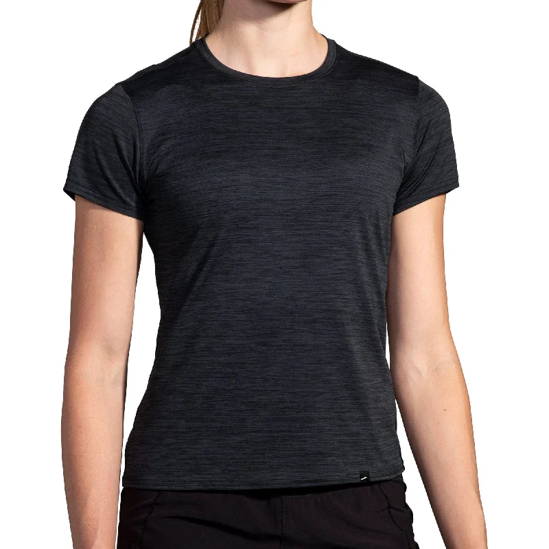 Final Markdown Brooks Luxe Short Sleeve Womens Running Top - Black