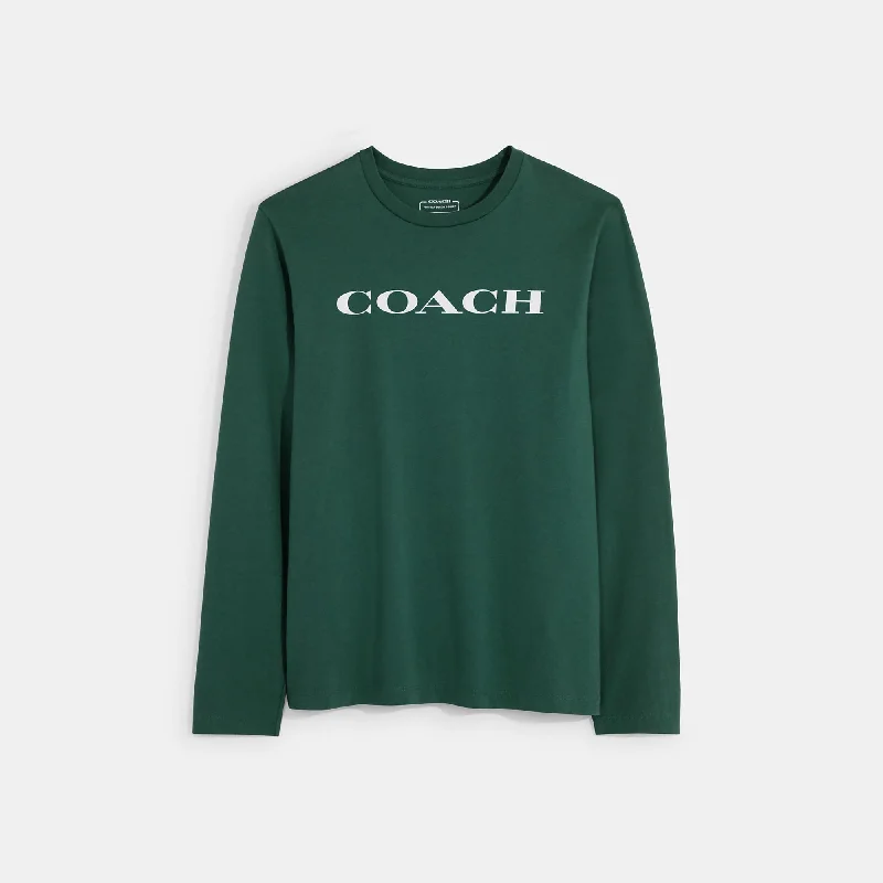 Coach Outlet Essential Long Sleeve T Shirt In Organic Cotton