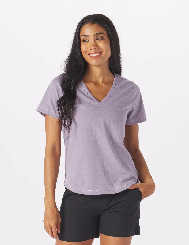 Super Savings Do No Harm V-Neck: Amethyst