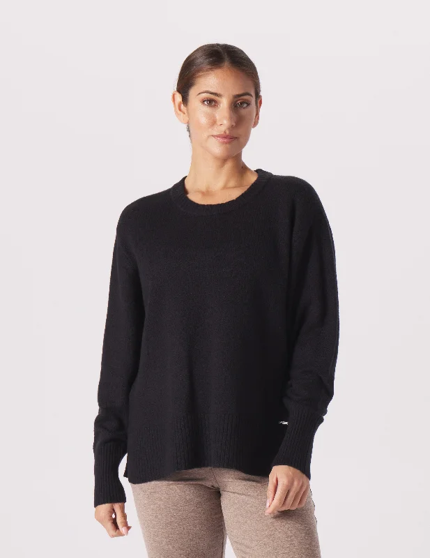 Buy More, Save More Elevated Knit Crew: Black