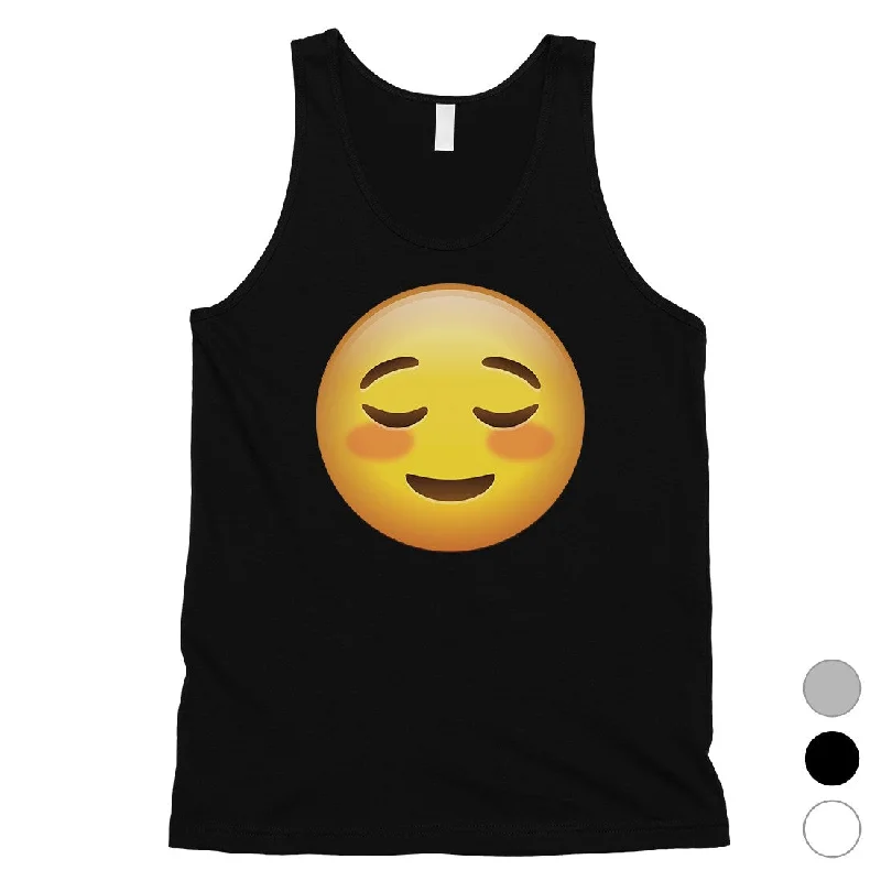 Emoji-Blush Mens Sweet Loving Perfect Halloween Costume Tank Top