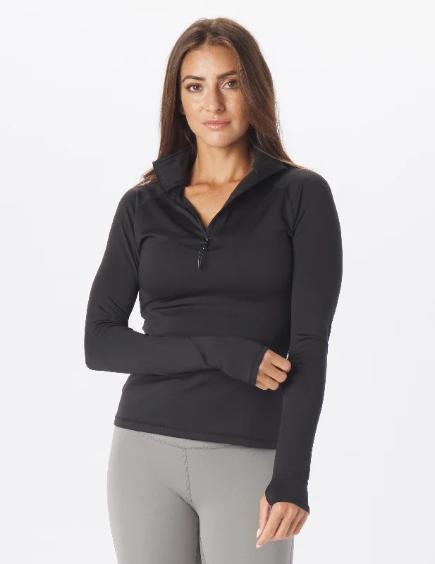 Deep Discounts Glyde Quarter Zip: Black