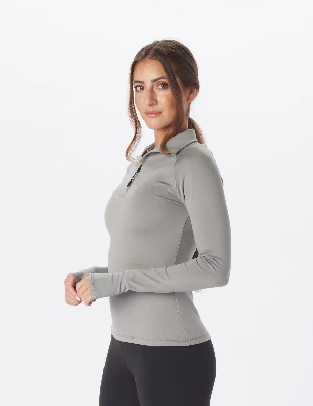 Clearance Items Glyde Quarter Zip: Silver Fog