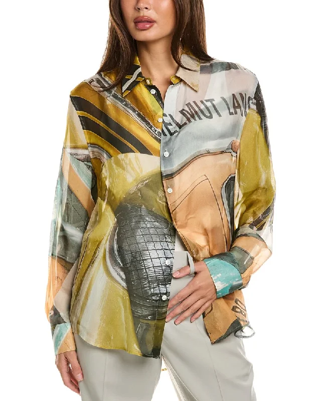 Grand Opening Sale Helmut Lang Relaxed Silk Shirt