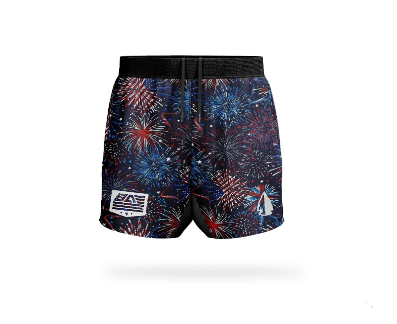 His & Hers Athletic Shorts - Bravo Fireworks