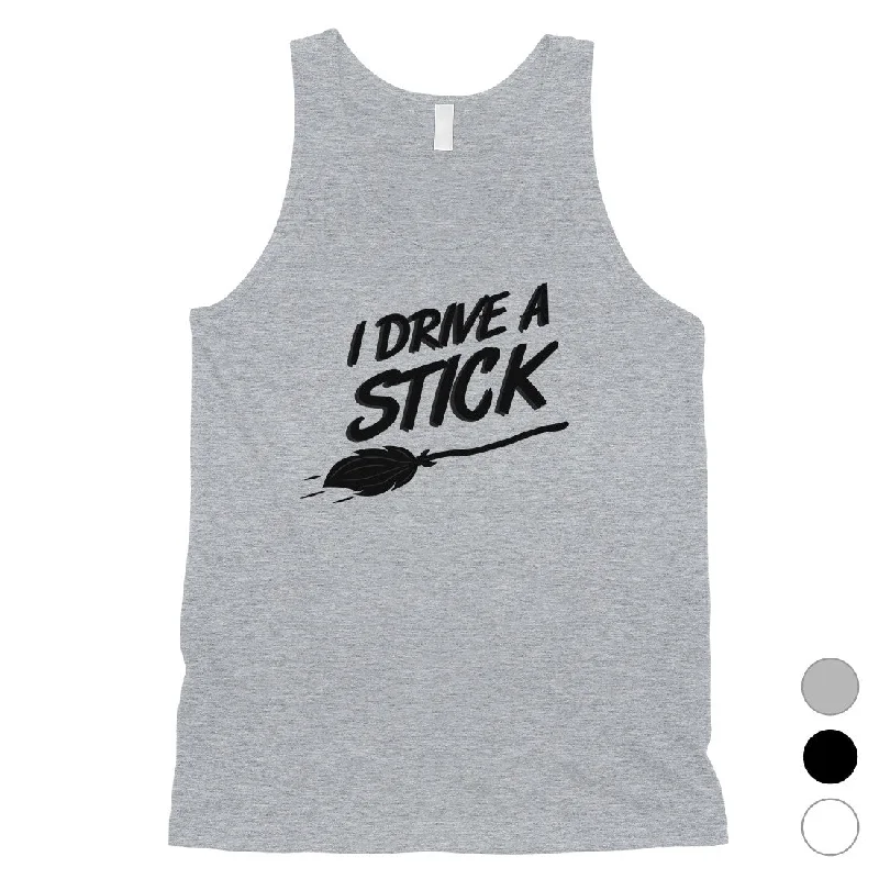 I Drive A Stick Cute Halloween Costume Funny Mens Tank Top