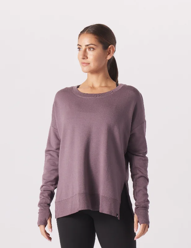 Closeout Sale Lounge Long Sleeve: Berry Wine