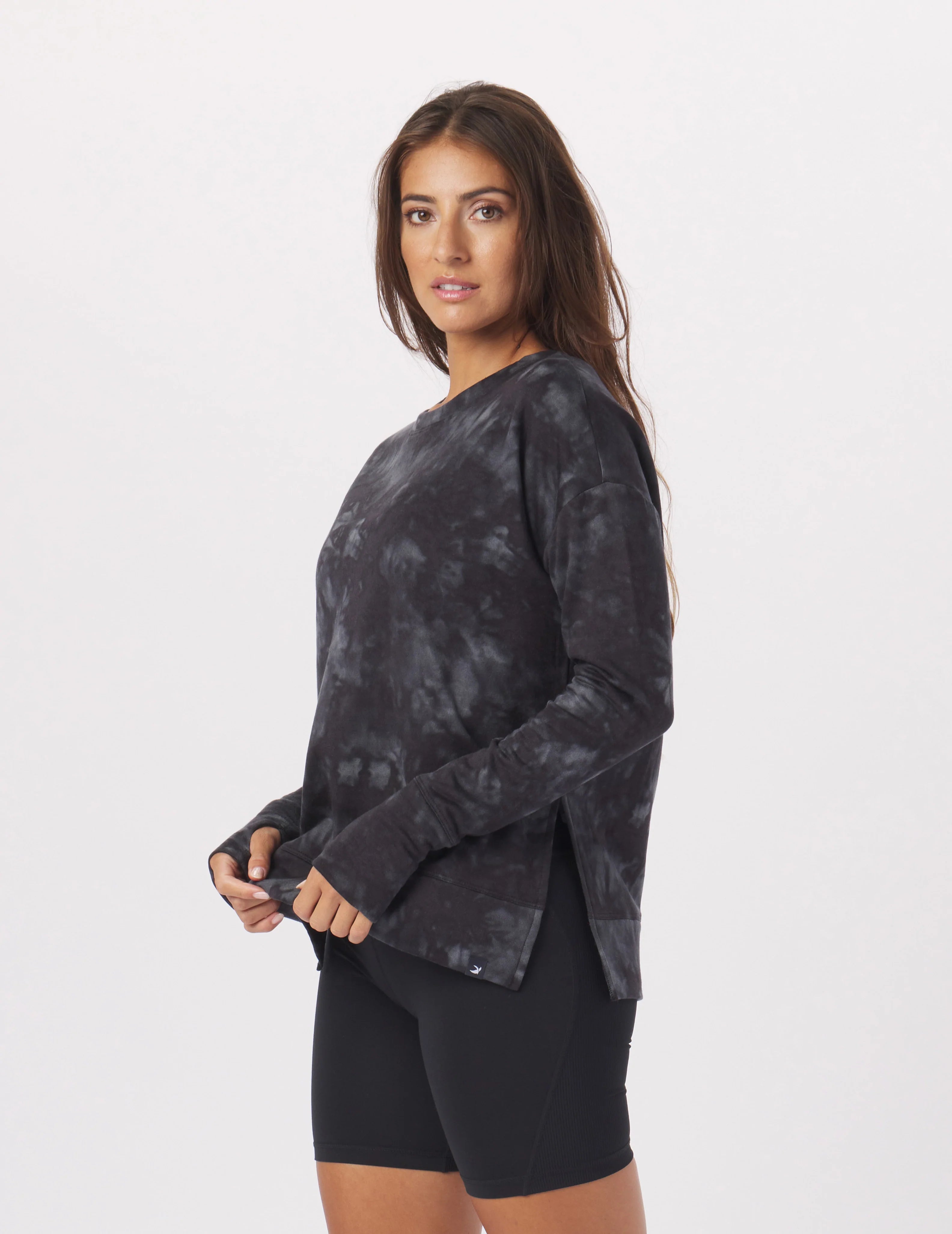 Epic Deals Lounge Long Sleeve: Black Stone Dye