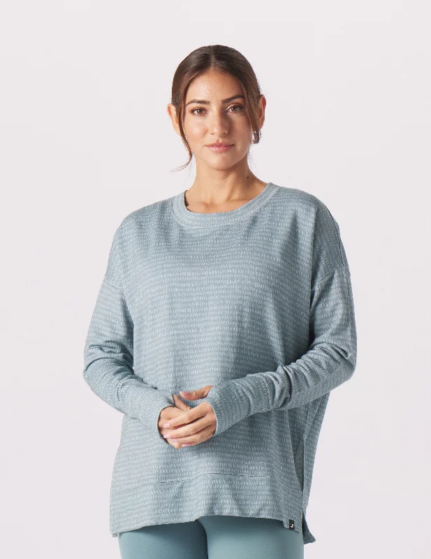 Exclusive Savings Lounge Long Sleeve: Lagoon Pebble