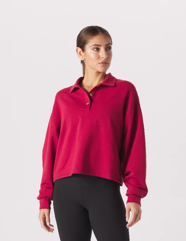 Special Promotion Lounge Skimmer Polo: Cardinal