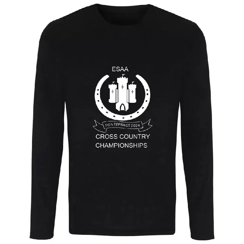 Now or Never More Mile Vision ESAA Pontefract 2024 Championships Big Logo Running Top - Black