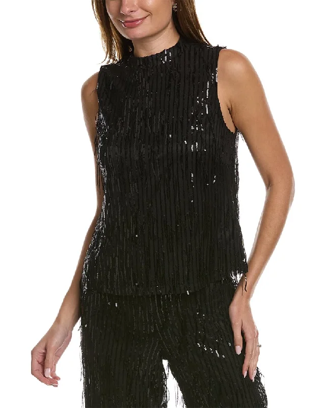 Season Finale Sale Nanette by Nanette Lepore Mila Fringe Sequin Top