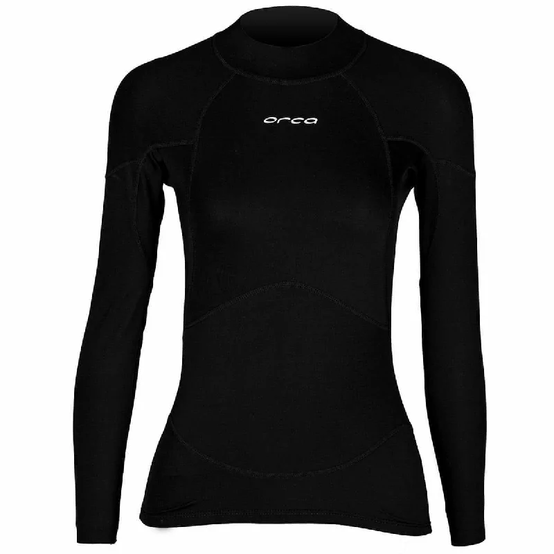 Savings Galore Orca Neoprene Long Sleeve Womens Base Layer Top - Black