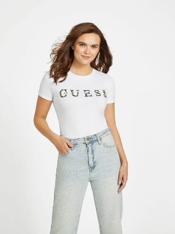 Pepper Rhinestone Logo Tee