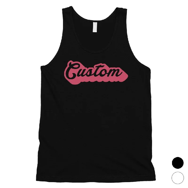 Pink Pop Up Text Amazing Bright Custom Mens Personalized Tank Tops