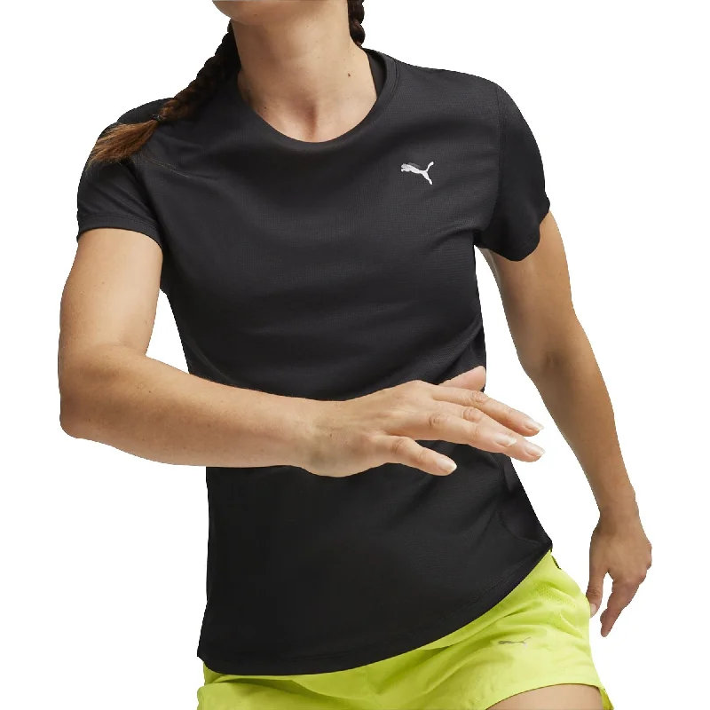 Fantastic Deals Puma Run Favourite Velocity Short Sleeve Womens Running Top - Black