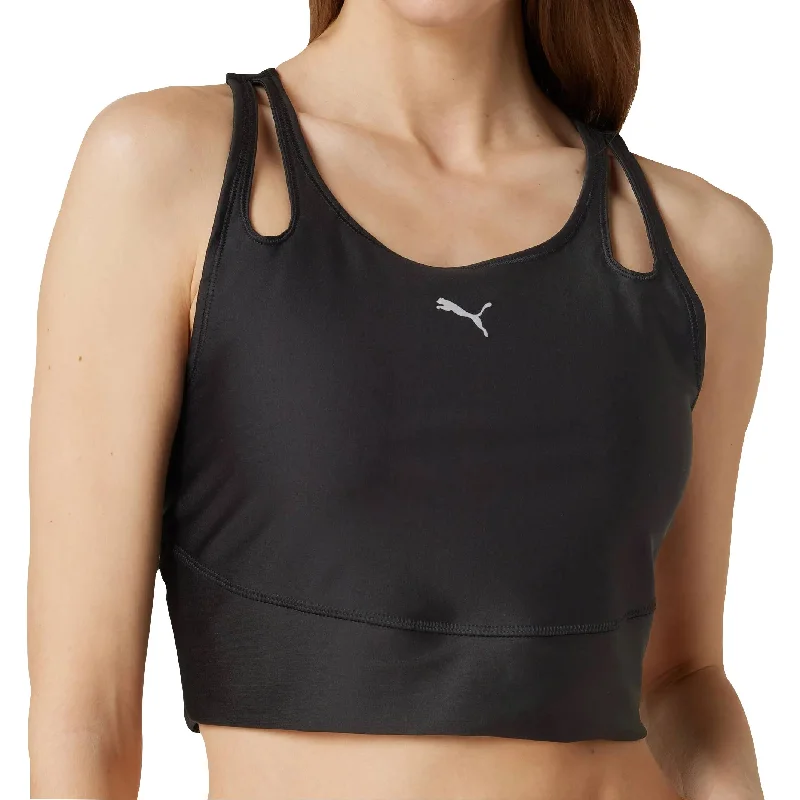 Exclusive Savings Puma Run Ultraform Womens Running Cropped Vest Tank Top - Black